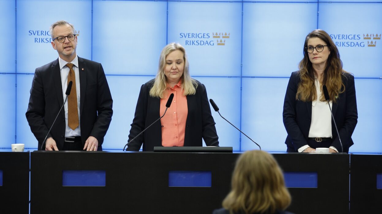 Mikael Damberg, Ida Gabrielsson och Janine Alm Ericson.