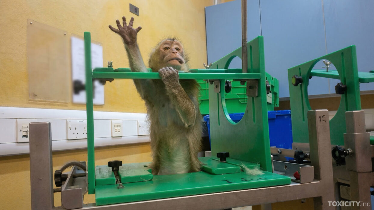 apa utsätts för djursök