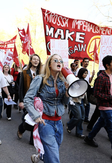 Demonstrationståg.
