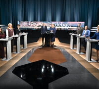 Partiledarna i Agenda.