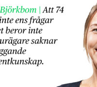 BIld på Camilla Björkbom med citat
