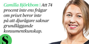 BIld på Camilla Björkbom med citat