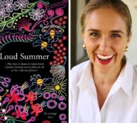 Bokomslag Loud summer och Rebecka Carlsson.