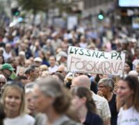 Klimatmarschen i Stockholm.
