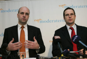 Fredrik Reinfeldt och Anders Borg.