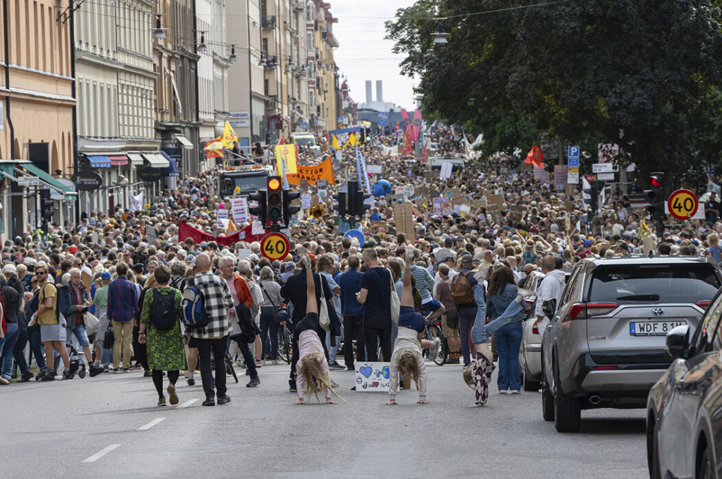 Omkring 50 000 personer och 280 olika organisationer deltog i klimatdemonstrationen i Stockholm.