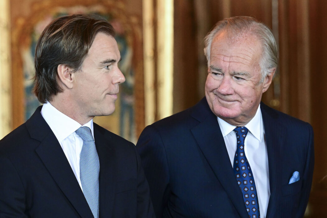 Två av Sveriges rikaste personer, Karl-Johan Persson, styrelseordförande i Hennes & Mauritz och Stefan Persson, företagets grundare.