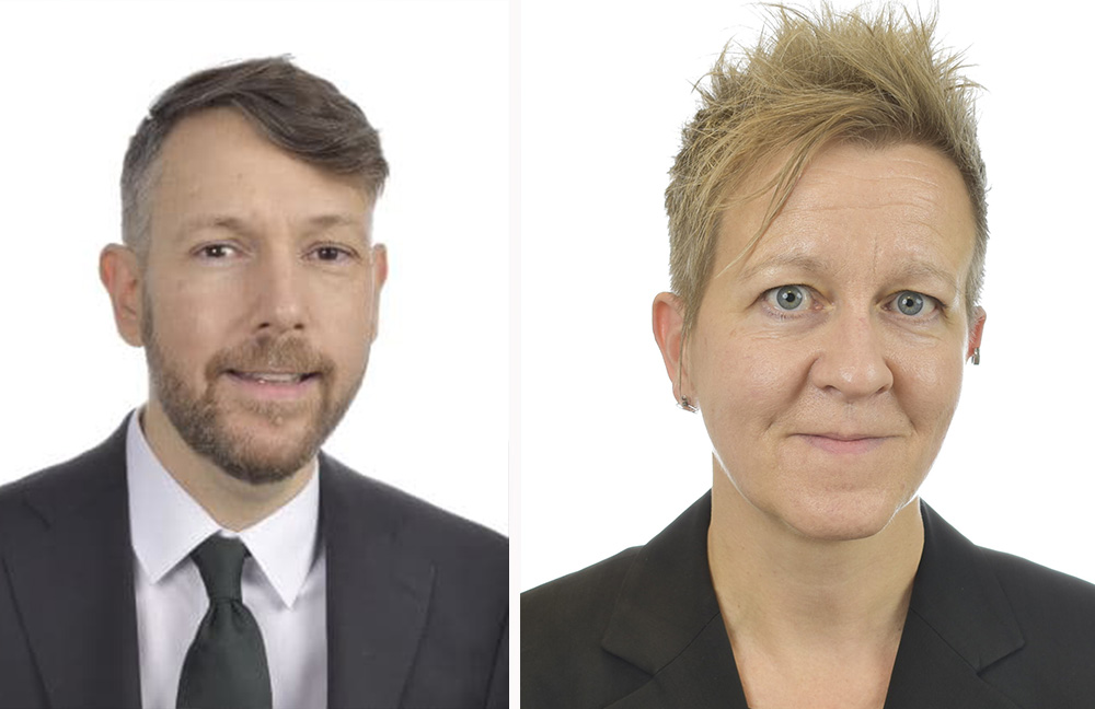 Nils Seye Larsen och Ulrika Westerlund (MP).