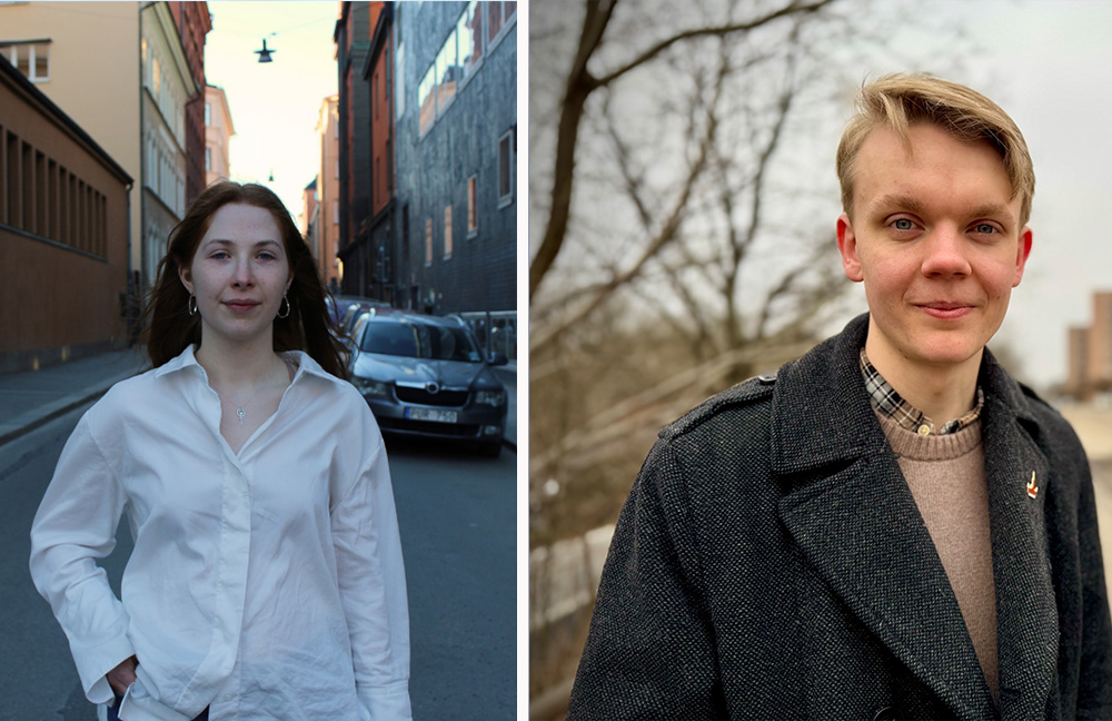 Till vänster: Elsa Hyenstrand, distriktsstyrelseledamot SSU Stockholm.