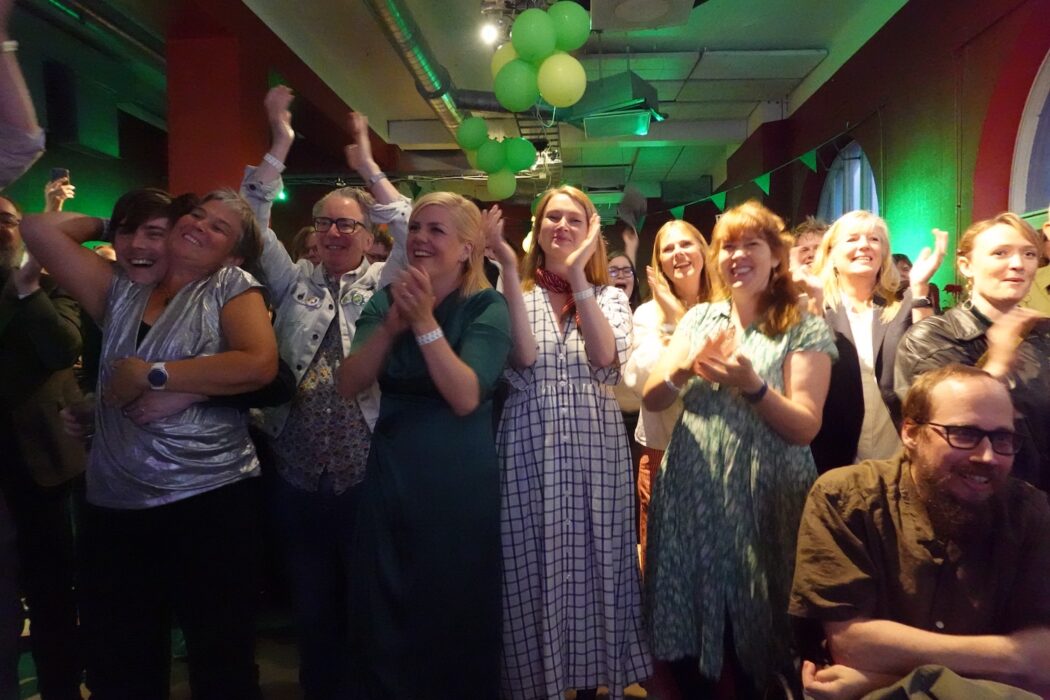 Miljöpartiet i Göteborgs valvaka.