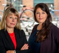 Karin Lexén, generalsekreterare och Beatrice Rindevall, ordförande.