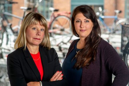 Karin Lexén, generalsekreterare och Beatrice Rindevall, ordförande.