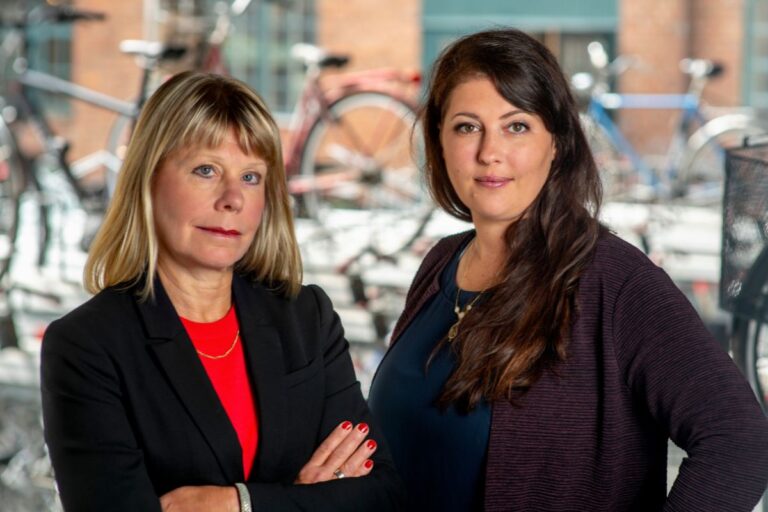 Karin Lexén, generalsekreterare och Beatrice Rindevall, ordförande.