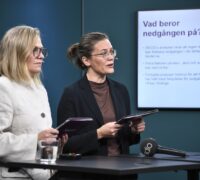 Emma Holmberg och Anna Castberg från Skolverket.