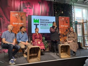 Greenwashpriset delas ut på Bokmässan.