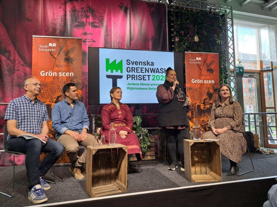 Greenwashpriset delas ut på Bokmässan.