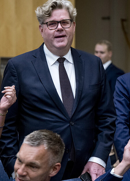 Ministrar vid riksdagens öppnande.
