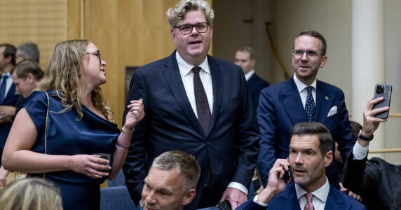 Ministrar vid riksdagens öppnande.