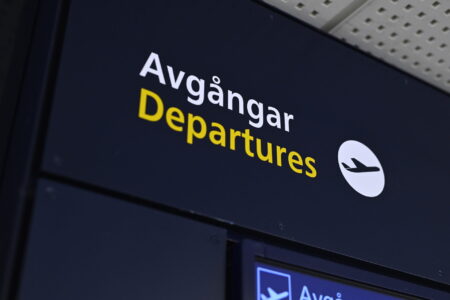 Skylt avgång